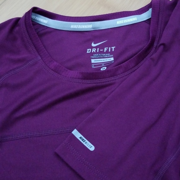 Nike women dri-fit mile short sleeve running top - Picture 4 of 4
